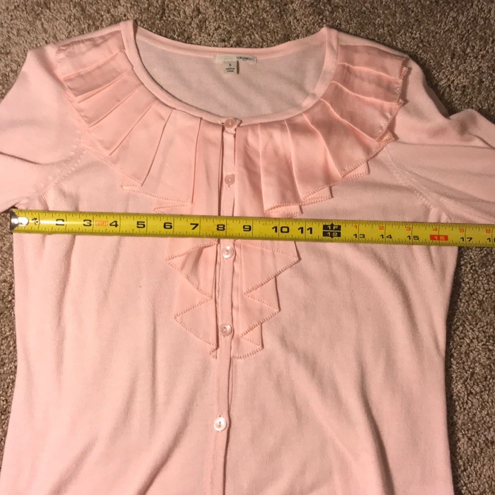 Halogen Ruffle Neck Cardigan - Picture 5 of 9